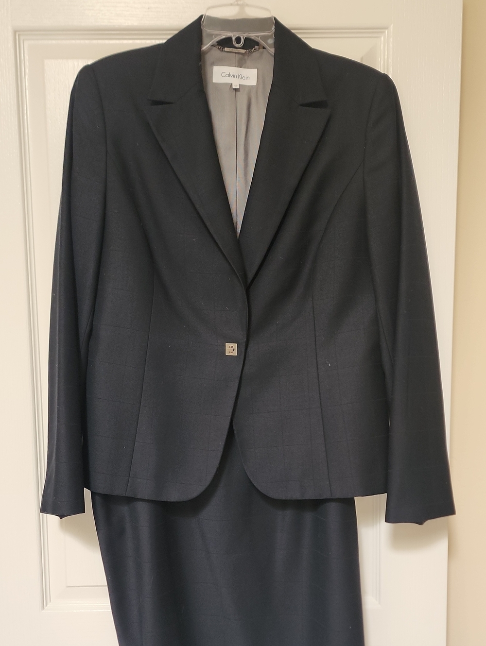 Calvin Klein Navy Women's Single-Button Suit